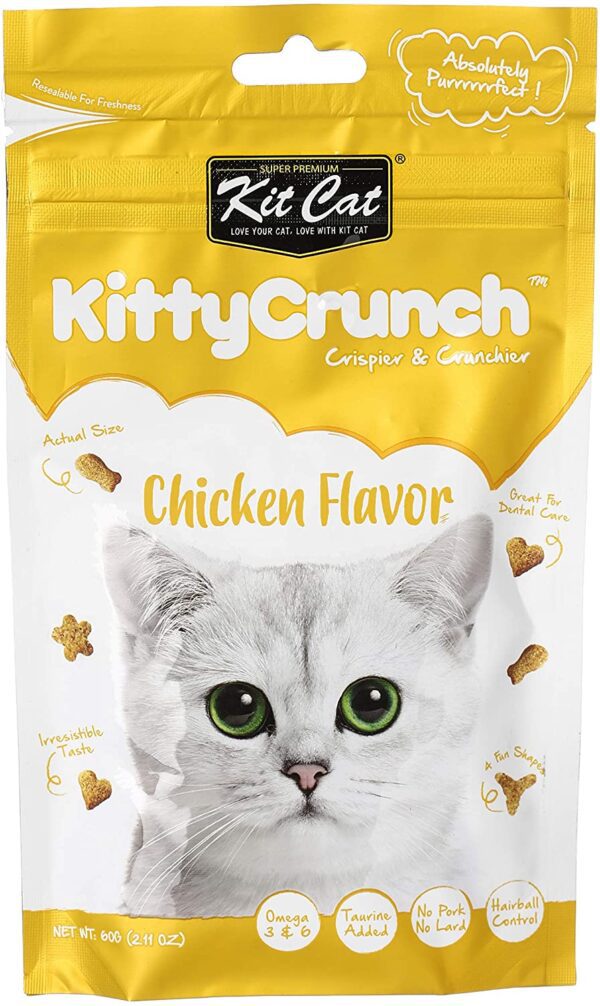 Kit Cat Kitty Crunch Chicken Flavor Cat Treat 60g - Image 2