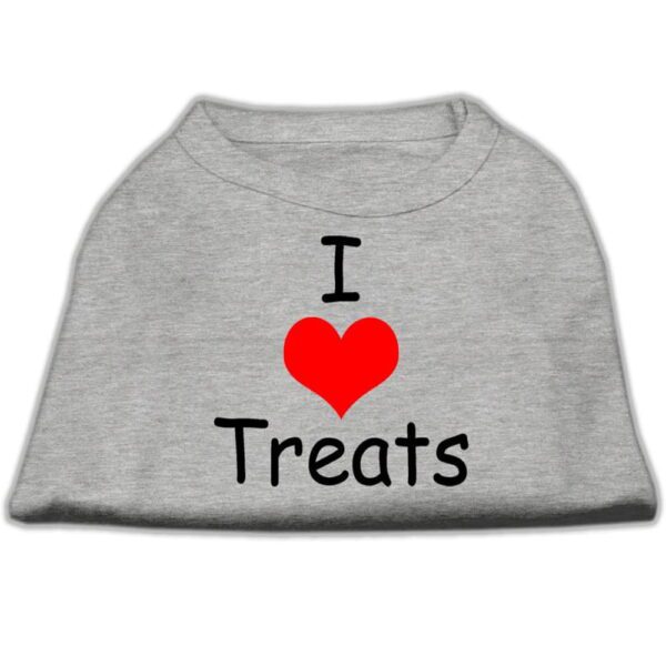 Mirage Pet Products 10-Inch I Love Treats Screen Print Shirts For Pets