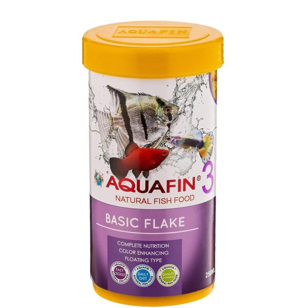 Kw Zoneaquafin Basic Flakes Food For All Tropical Fish And Goldfish, 250 Ml