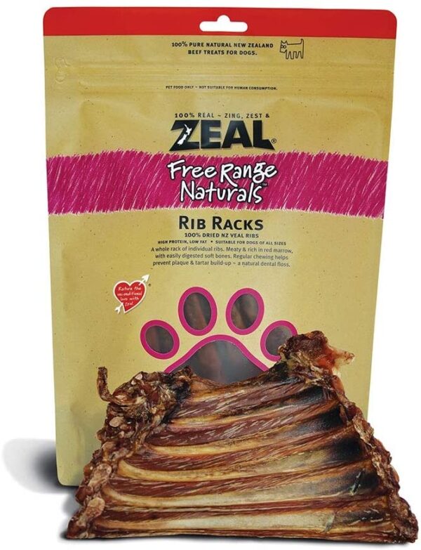 Zeal Ribs Racks Dog Treats, 125G