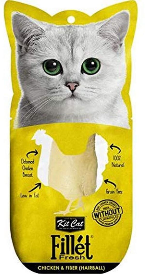 Kit Cat Fillet Fresh Chicken Fiber Hairball 30G - Image 5