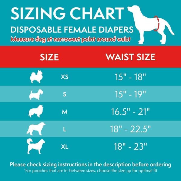 Simple Solution Disposable Female Dog Diapers, White, Small, 12 Pieces - Image 3