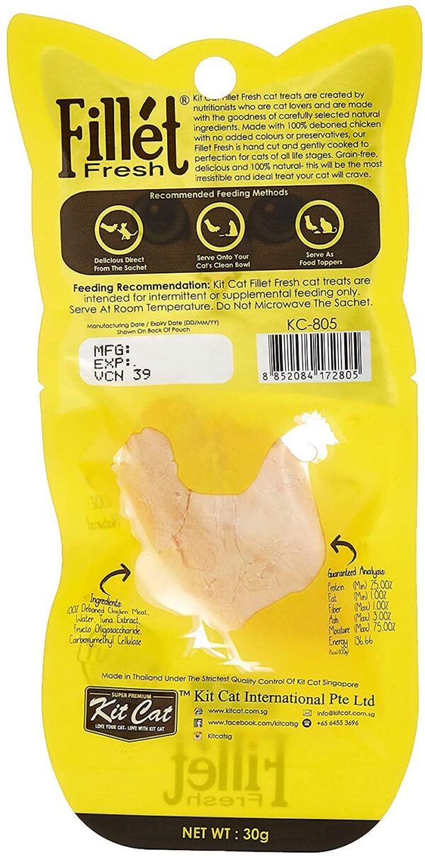 Kit Cat Fillet Fresh Chicken Fiber Hairball 30G - Image 6