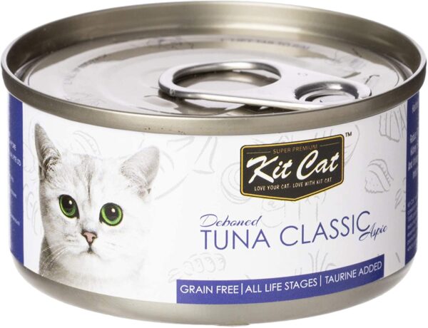 Kit Cat Debone Tuna Classic Aspic Canned Cat Food-80G - Image 2