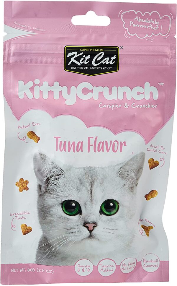 Kit Cat Kitty Crunch Tuna Flavor Cat Treat 60g - Image 2