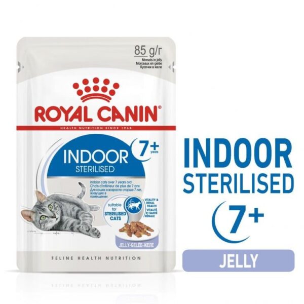 Royal Canin Feline Health Nutrition Indoor 7+ Jelly (Wet Food - Pouches)