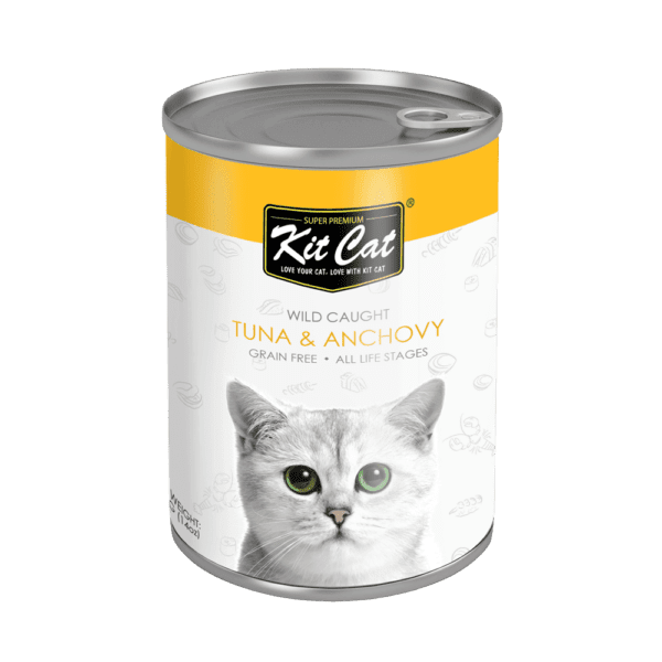 Kit Cat Atlantic Tuna With Whole Anchovy Canned Cat Wet Food- 400G