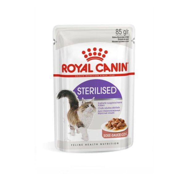 Royal Canin Sterilised Gravy Pouch Cat Food-85G