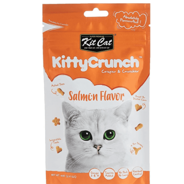 Kit Cat Kitty Crunch Salmon Flavor Cat Treat 60g