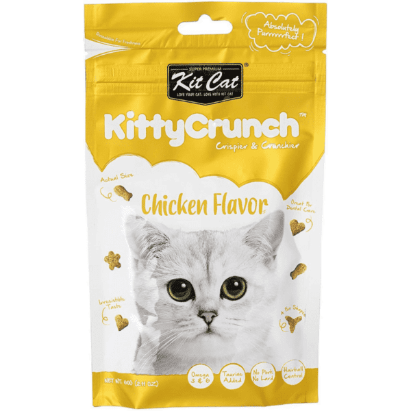 Kit Cat Kitty Crunch Chicken Flavor Cat Treat 60g