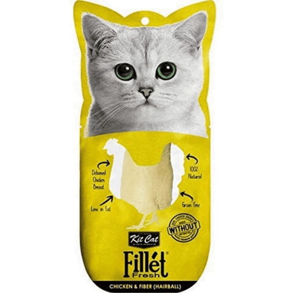 Kit Cat Fillet Fresh Chicken Fiber Hairball 30G