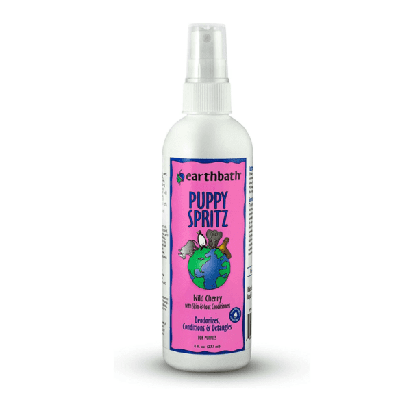 Earthbath Natural Deodorizing Spritz Puppy With Wild Cherry Scent Pump Spray Yellow 8Oz