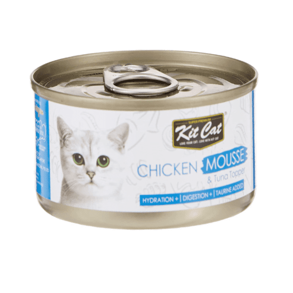 Kit Cat Chicken Mousse With Tuna Toppers 80g