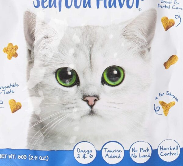 Kit Cat Kitty Crunch Seafood Flavor Cat Treat 60g - Image 3