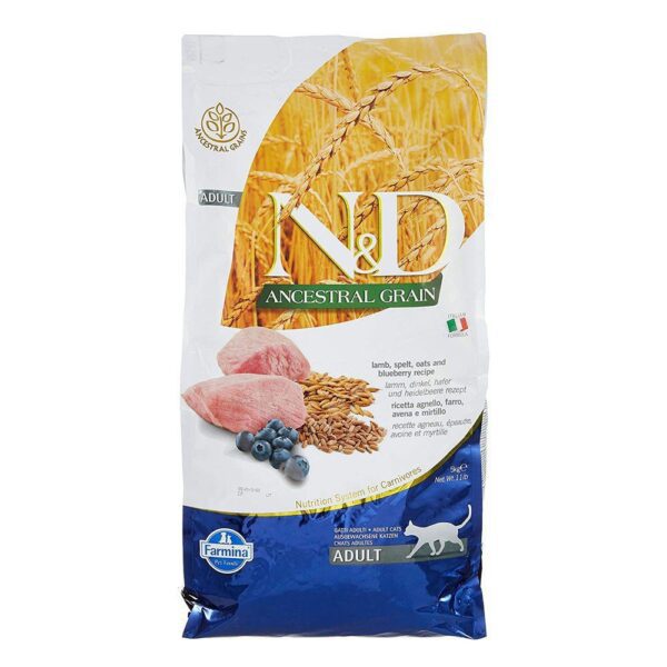 Farmina Natural &  Delicious Low Grain Lamb And Blueberry Adult Cat 1.5Kg