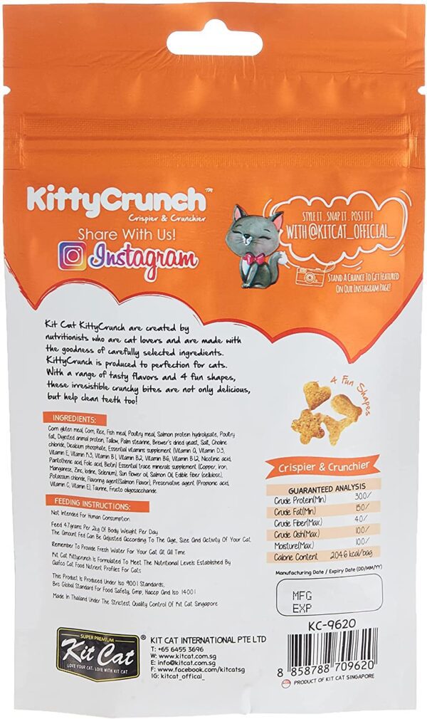 Kit Cat Kitty Crunch Salmon Flavor Cat Treat 60g - Image 5