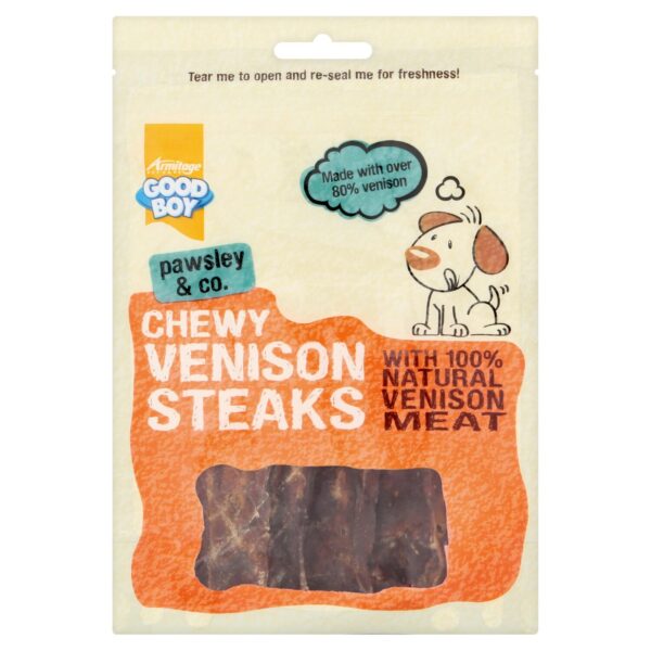 Armitage  Chewy Venison Steaks - 80g - Image 5