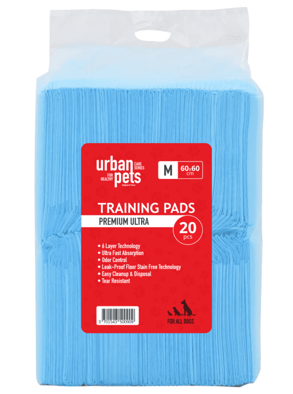 Urban Pets  Premium Puppy Pads - Blue 60x60 cm(20pcs)