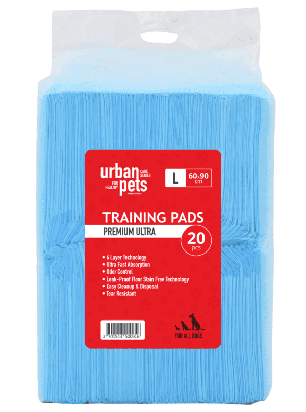 Urban Pets  Premium Puppy Pads - Blue 60x90 cm(20pcs)