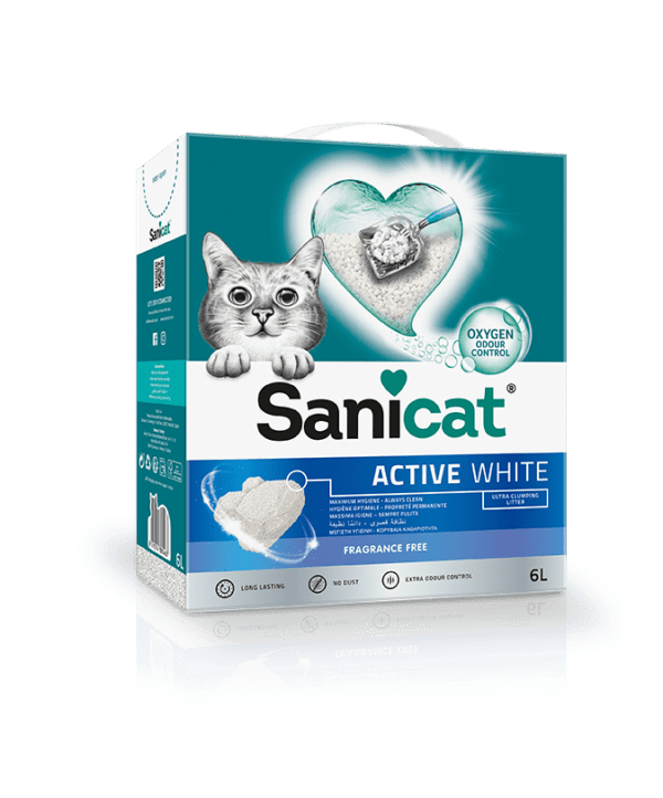 SaniCat Active White 6L Unscented