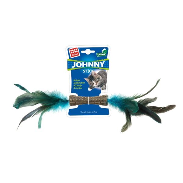 GiGwi Catnip "Johnny Sticks" with Double Side Natural Feather - Image 2