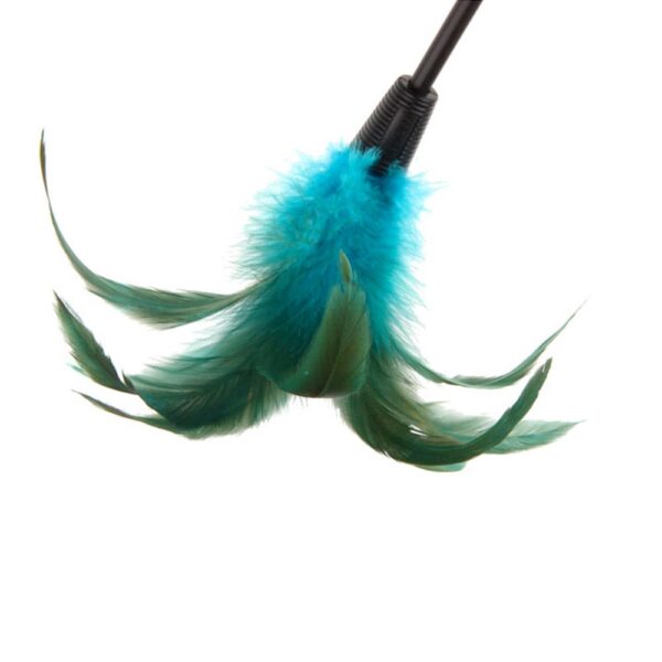 GiGwi Catwand Feather Teaser w/ Natural Feather &TPR Handle - Image 2