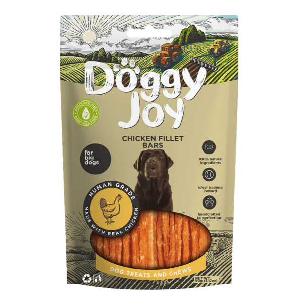 Doggy Joy Chicken Fillet Bars Dog Treats 90g