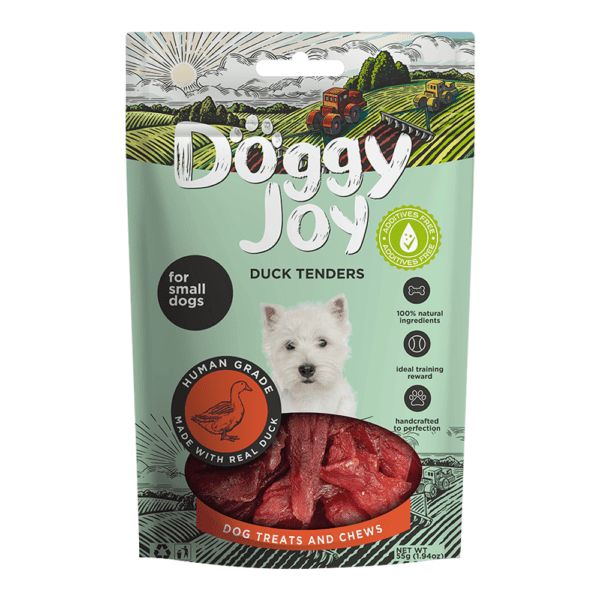 Doggy Joy Duck Tenders Dog Treats 55G