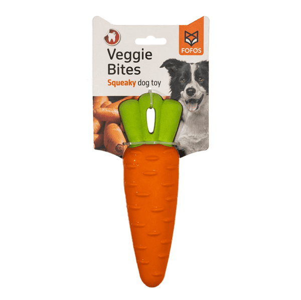 Fofos Veggi Bites Carrot M/L Dog Toy