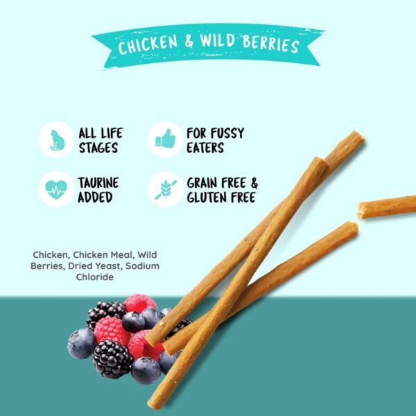 Kit Cat Grain Free Cat Stick Chicken & Wild Berries 15G - Image 3