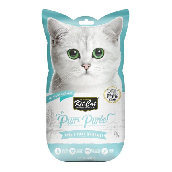 Kit Cat Puree Tuna & Fiber(Hairball)