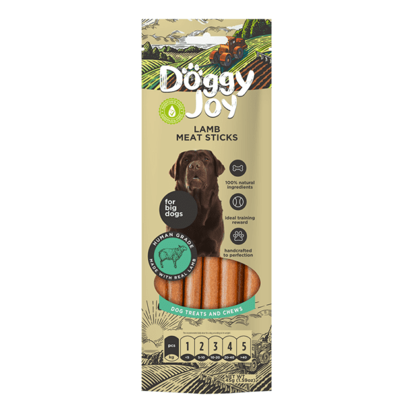 Doggy Joy Lamb Meat Sticks Dog Treats 45G