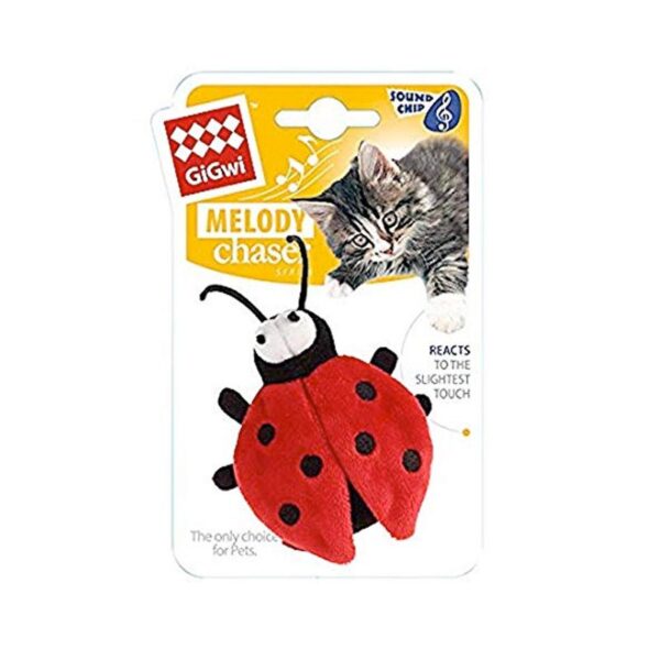 GiGwi Melody Chaser Beetle with motion Activated Sound Chip (Bee Sound) - Image 2