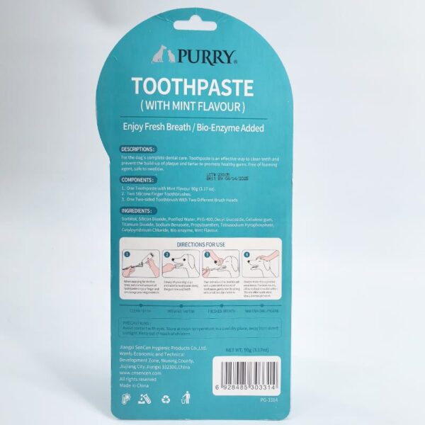 Purry Dental kit for dogs-Mint flavor - Image 2