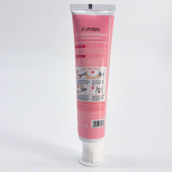 Purry Cat  Liquid Toothpaste -Milk flavour 45g - Image 2