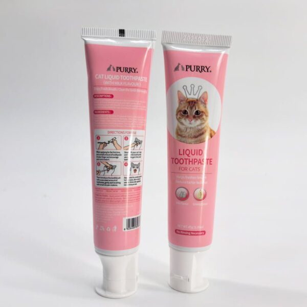 Purry Cat  Liquid Toothpaste -Milk flavour 45g - Image 3