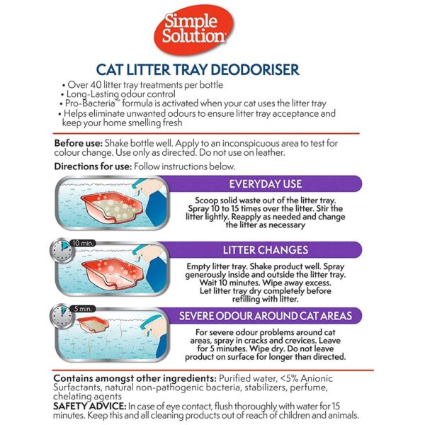 Simple Solution Cat Litter Odour Eliminator  500 Ml - Image 3