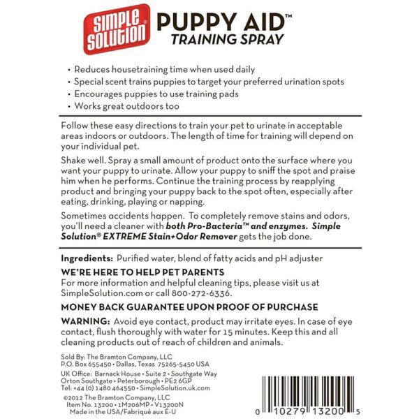 Simple Solution Dog Puppy Aid Behavior Training Spray  500  ml - Image 3