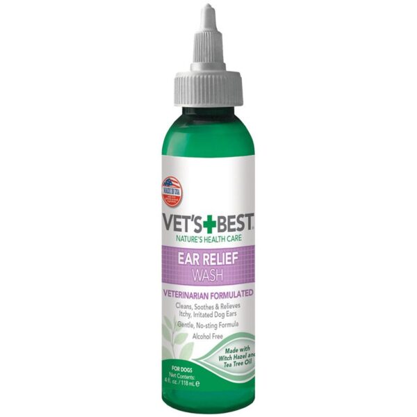 Vet's Best Ear Relief Wash For Dogs, 4 Oz, White