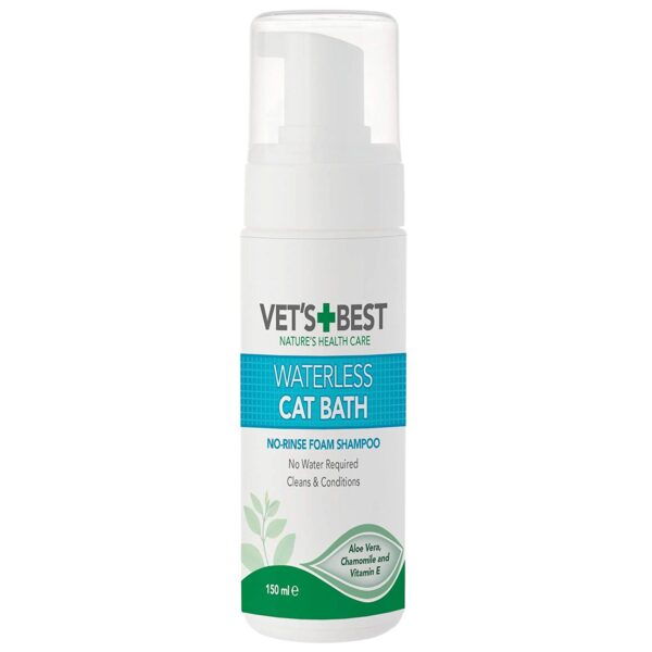 Vet's Best Waterless Cat Bath No Rinse Shampoo For Cat