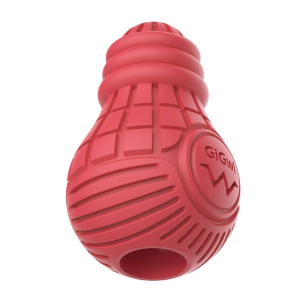 GiGwi Red Bulb Dispensing Treat Dog Toy - Medium - Image 2