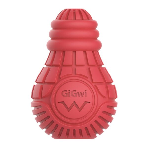 GiGwi Red Bulb Dispensing Treat Dog Toy - Medium