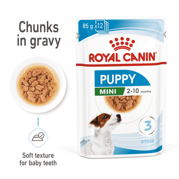 Royal Canin Mini Puppy (WET FOOD - Pouches) 12 x 85g - Image 4