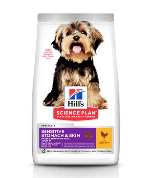 Hill's Science Plan Dry Food with Chicken for Adult Dogs with Sensitive Stomach & Skin 1.5 kg