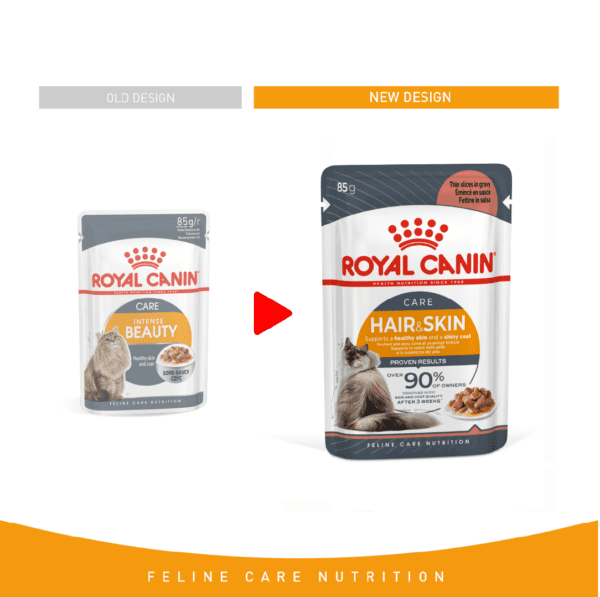 Royal Canin Hair & Skin Gravy (INTENSE BEAUTY) (WET FOOD - Pouches) 12x85g