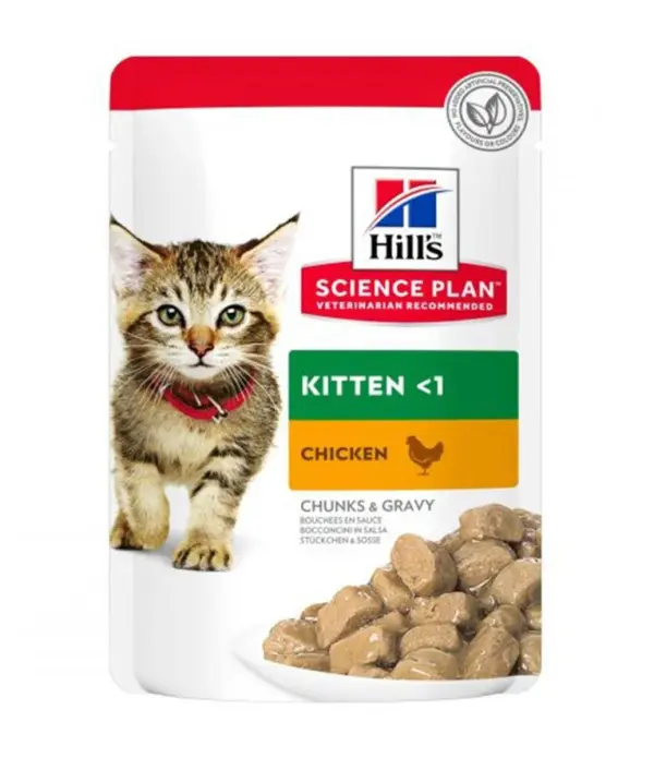 Hill's Science Plan Wet Food with Chicken & Gravy for Kittens 85 gr