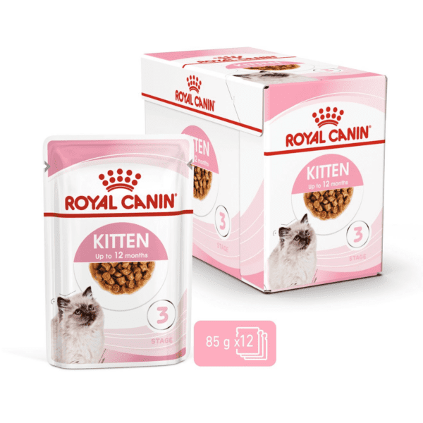 Royal Canin Kitten Gravy (WET FOOD - Pouches) 12 x 85g - Image 3