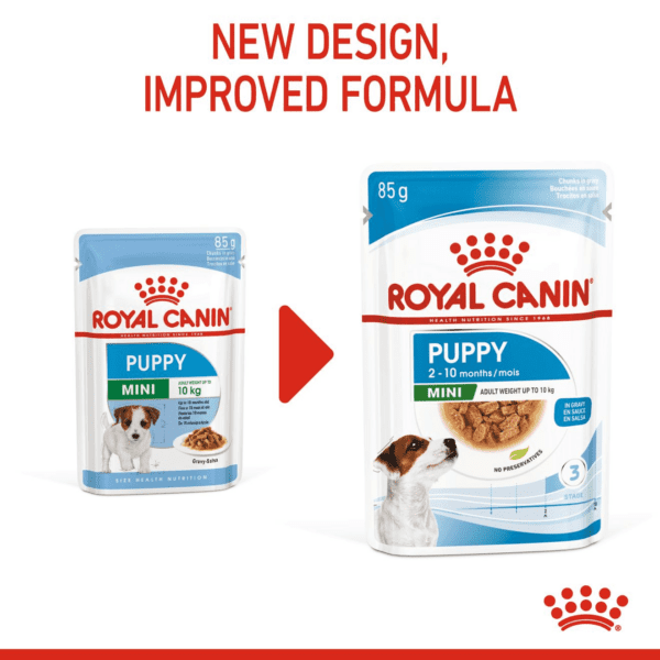 Royal Canin Mini Puppy (WET FOOD - Pouches) 12 x 85g - Image 2