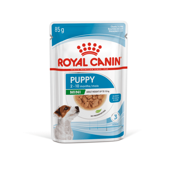 Royal Canin Mini Puppy (WET FOOD - Pouches) 12 x 85g - Image 3