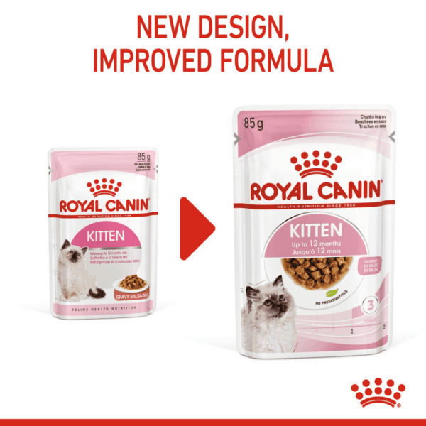 Royal Canin Kitten Gravy (WET FOOD - Pouches) 12 x 85g - Image 10